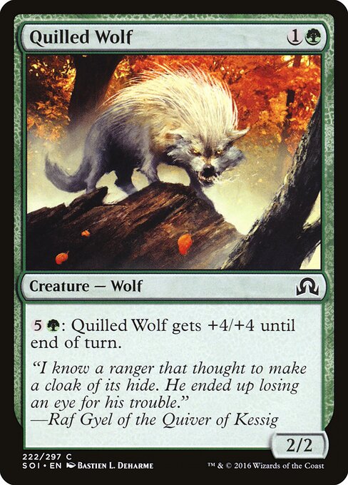 Quilled Wolf (222) (Foil) - Shadows over Innistrad
