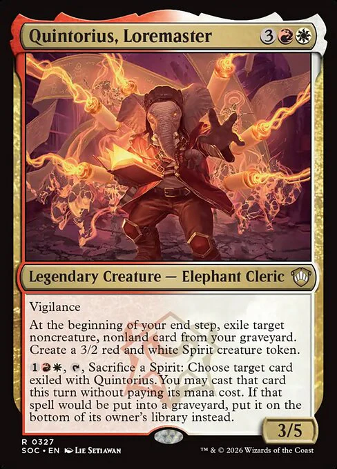 Quintorius, Loremaster (327) - Secrets of Strixhaven Commander