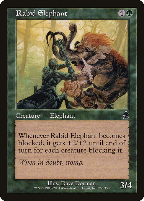 Rabid Elephant (263) (Foil) - Odyssey