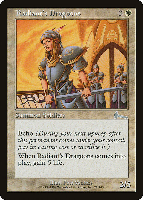 Radiant's Dragoons (21) (Foil) - Urza's Legacy