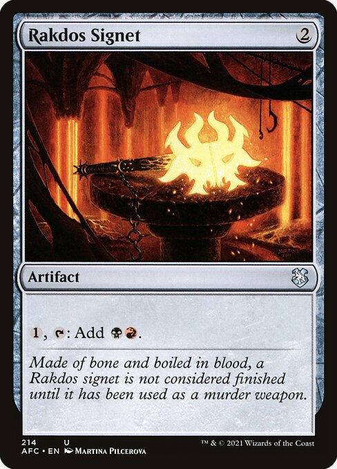 Rakdos Signet (214) - Forgotten Realms Commander