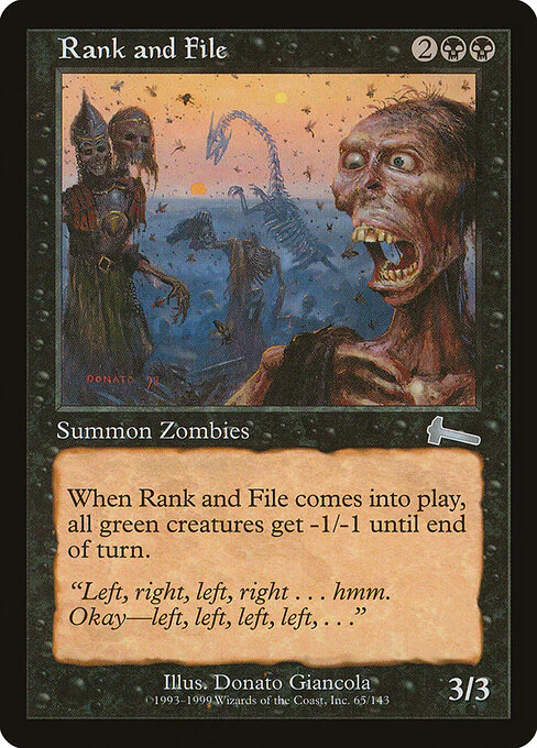 Rank and File (65) (Foil) - Urza's Legacy
