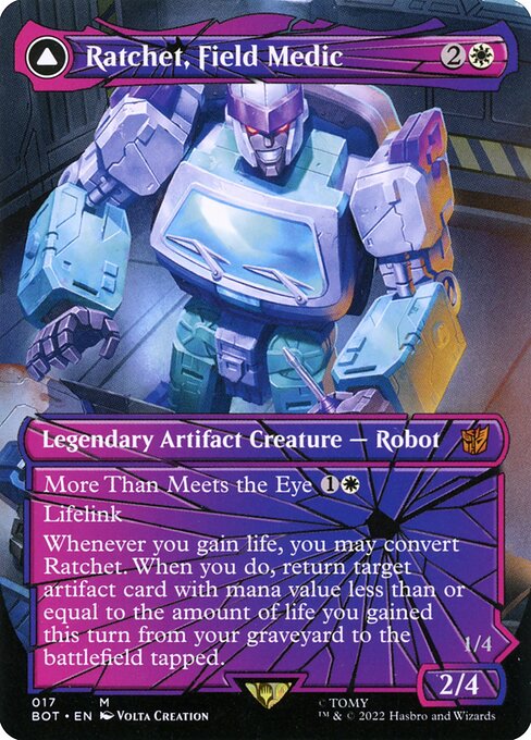 Ratchet, Field Medic // Ratchet, Rescue Racer (17) - BORDERLESS - FULL ART - Transformers