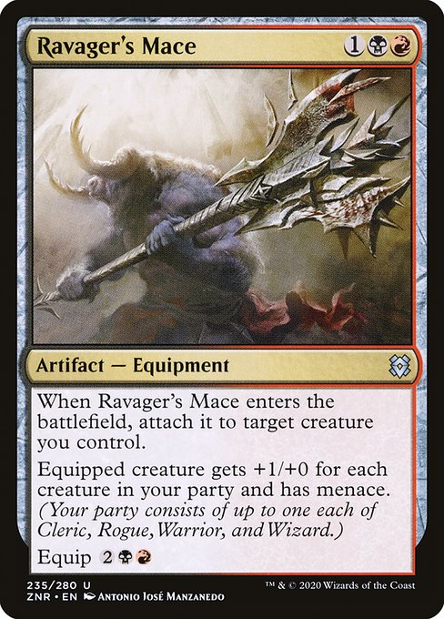 Ravager's Mace (235) (Foil) - Zendikar Rising