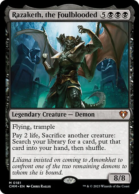 Razaketh, the Foulblooded (181) - Commander Masters