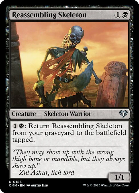 Reassembling Skeleton (183) - Commander Masters