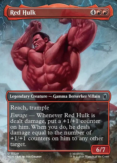 Red Hulk (329) (Foil) - Marvel Super Heroes