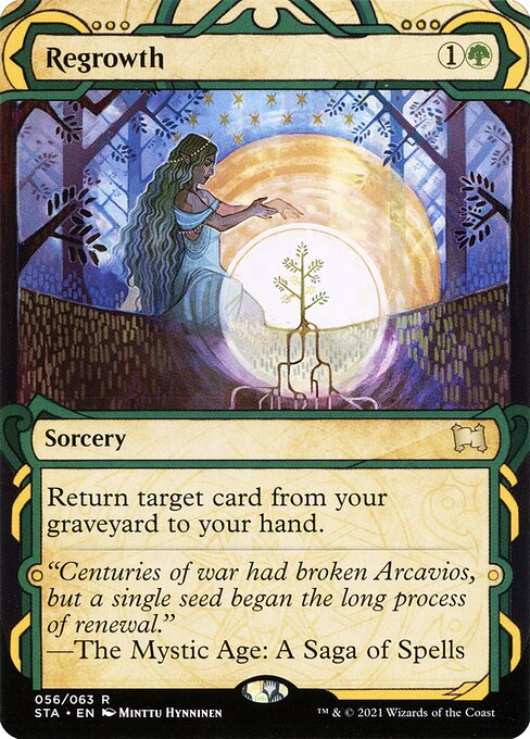 Regrowth (56) - BORDERLESS - Strixhaven Mystical Archive
