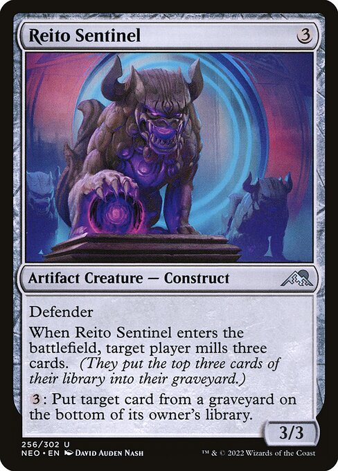 Reito Sentinel (256) (Foil) - Kamigawa: Neon Dynasty