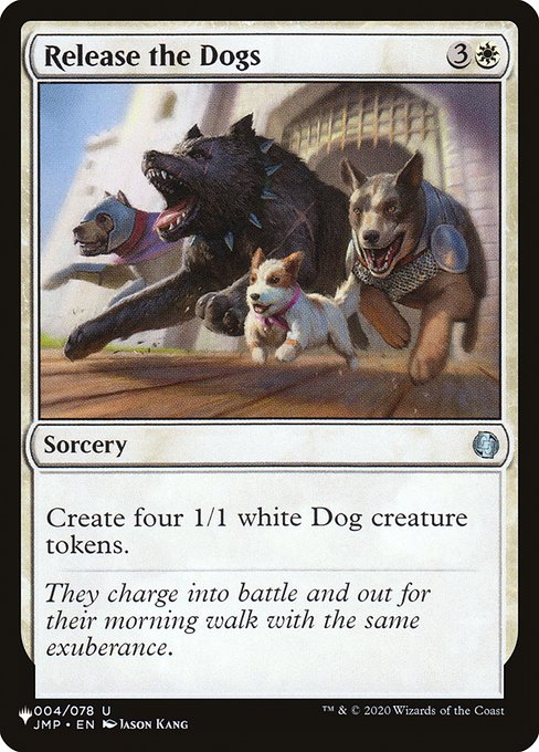 Release the Dogs (JMP-4) - The List