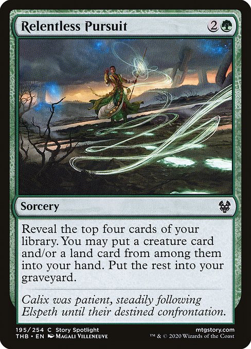 Relentless Pursuit (195) (Foil) - Theros Beyond Death