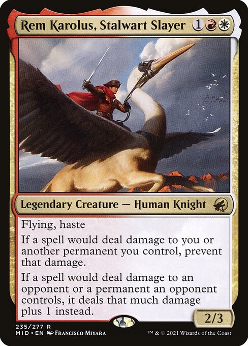 Rem Karolus, Stalwart Slayer (235) (Foil) - Innistrad: Midnight Hunt