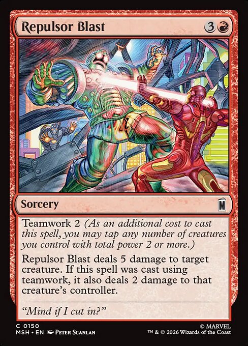 Repulsor Blast (150) (Foil) - Marvel Super Heroes