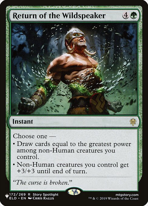 Return of the Wildspeaker (ELD-172) - The List