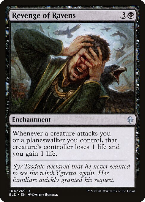 Revenge of Ravens (104) (Foil) - Throne of Eldraine