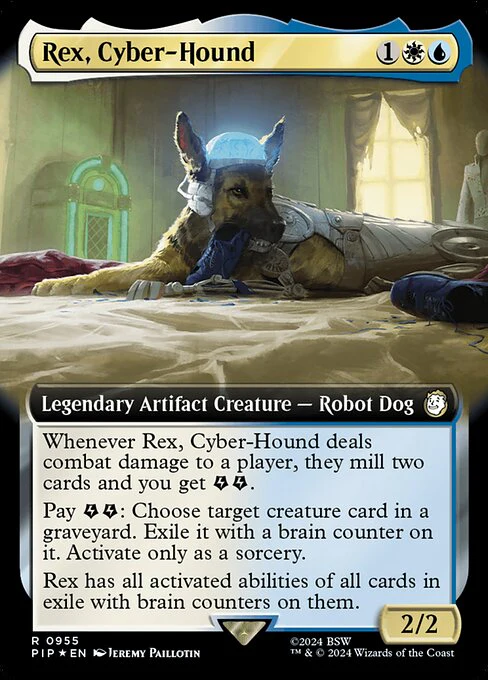 Rex, Cyber-Hound (955) - EXTENDED ART (Foil) - Fallout