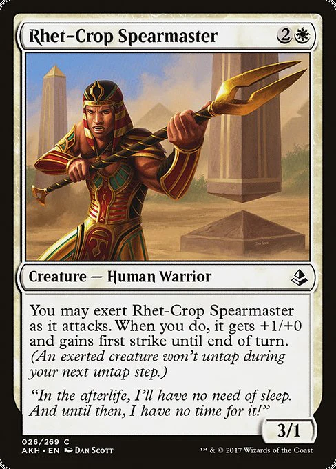 Rhet-Crop Spearmaster (26) (Foil) - Amonkhet