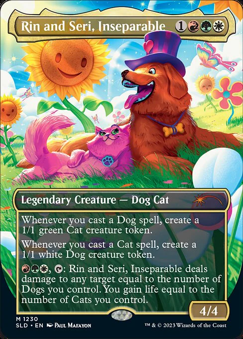 Rin and Seri, Inseparable (1230) - BORDERLESS - FULL ART - Secret Lair Drop