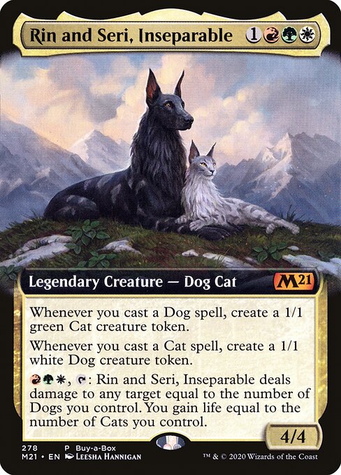 Rin and Seri, Inseparable (278) - EXTENDED ART (Foil) - Core Set 2021