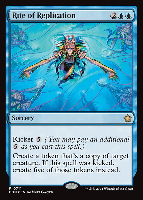 Rite of Replication (711) (Foil) - Foundations