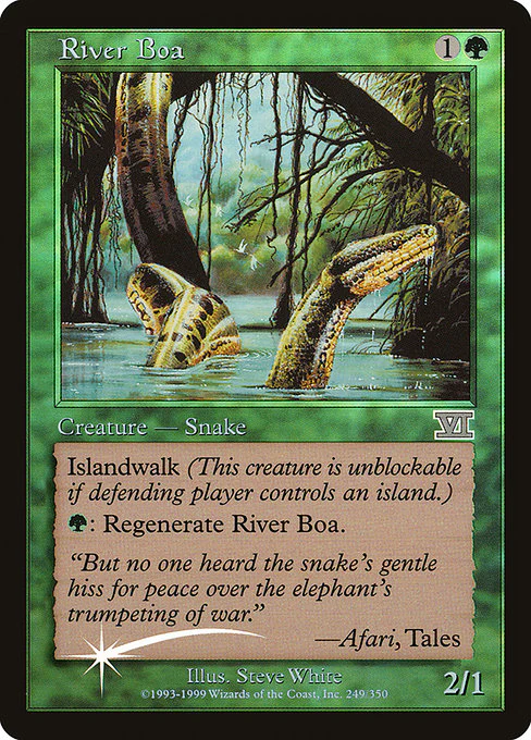 River Boa (1) (Foil) - Friday Night Magic 2000