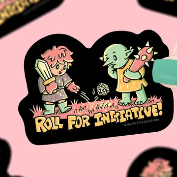 Roll For Initiative Sticker