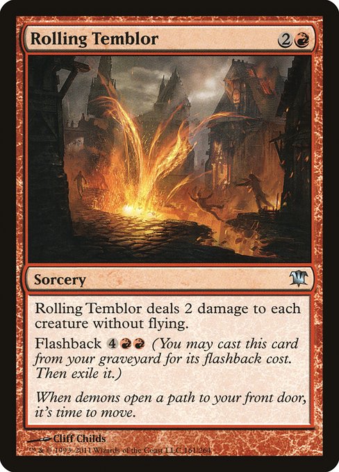 Rolling Temblor (161) (Foil) - Innistrad