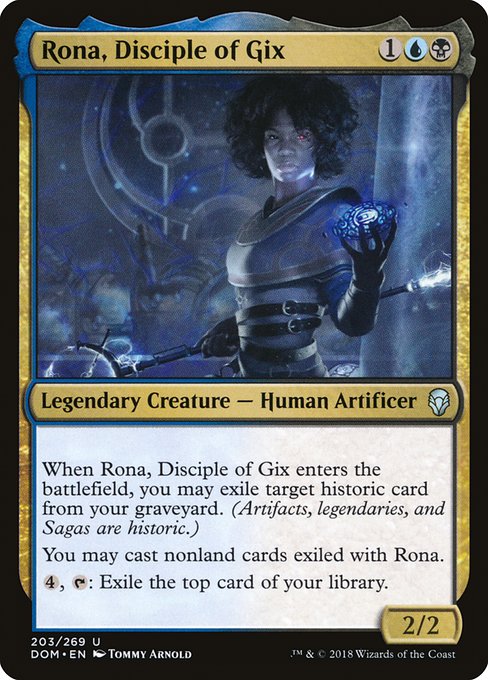 Rona, Disciple of Gix (203) (Foil) - Dominaria