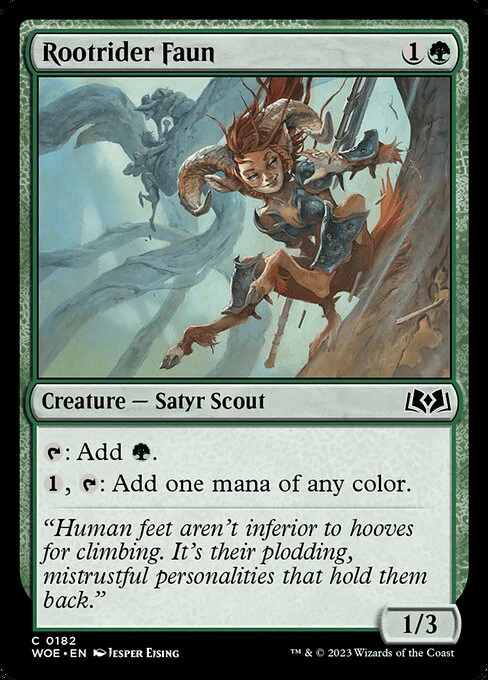 Rootrider Faun (182) - Wilds of Eldraine