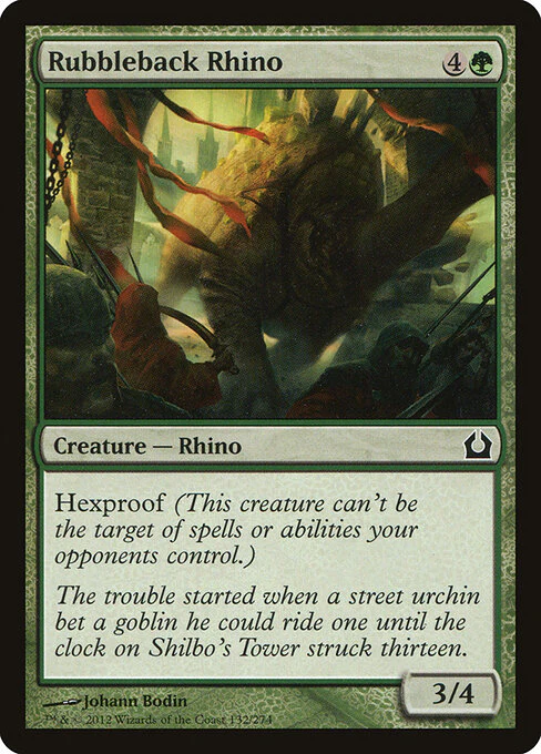 Rubbleback Rhino (132) (Foil) - Return to Ravnica