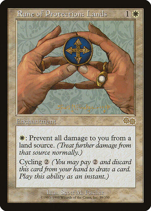 Rune of Protection: Lands (39) - Urza's Saga