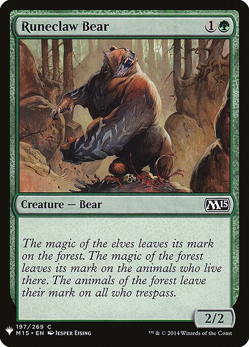 Runeclaw Bear (M15-197) - The List