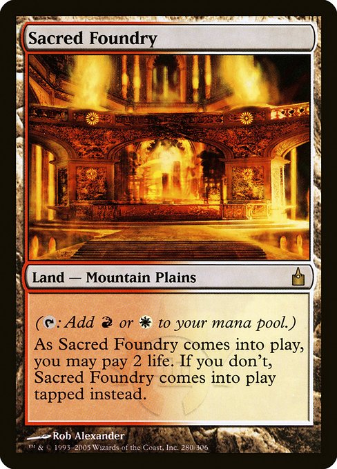 Sacred Foundry (280) - Ravnica: City of Guilds