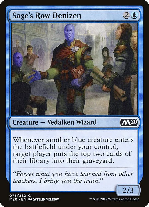 Sage's Row Denizen (73) (Foil) - Core Set 2020