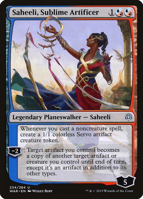 Saheeli, Sublime Artificer (234) - War of the Spark
