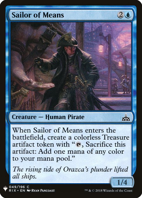 Sailor of Means (RIX-49) - The List