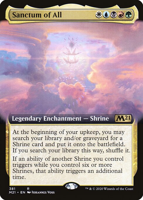 Sanctum of All (381) - EXTENDED ART (Foil) - Core Set 2021