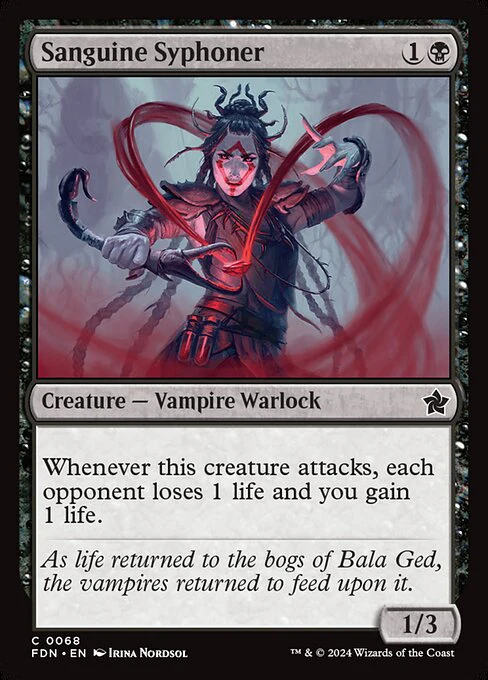 Sanguine Syphoner (68) (Foil) - Foundations