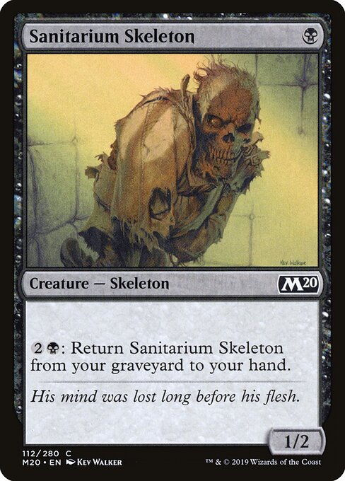 Sanitarium Skeleton (112) (Foil) - Core Set 2020