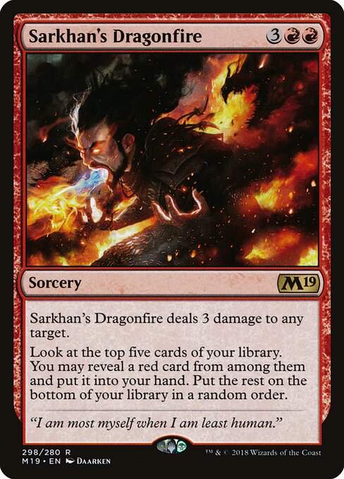Sarkhan's Dragonfire (298) - Core Set 2019