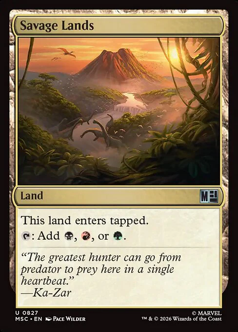 Savage Lands (827) (Foil) - Marvel Super Heroes Commander