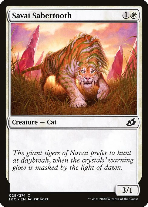 Savai Sabertooth (29) (Foil) - Ikoria: Lair of Behemoths