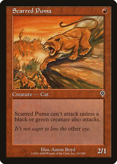 Scarred Puma (163) (Foil) - Invasion
