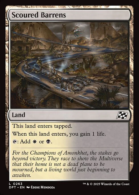 Scoured Barrens (263) (Foil) - Aetherdrift