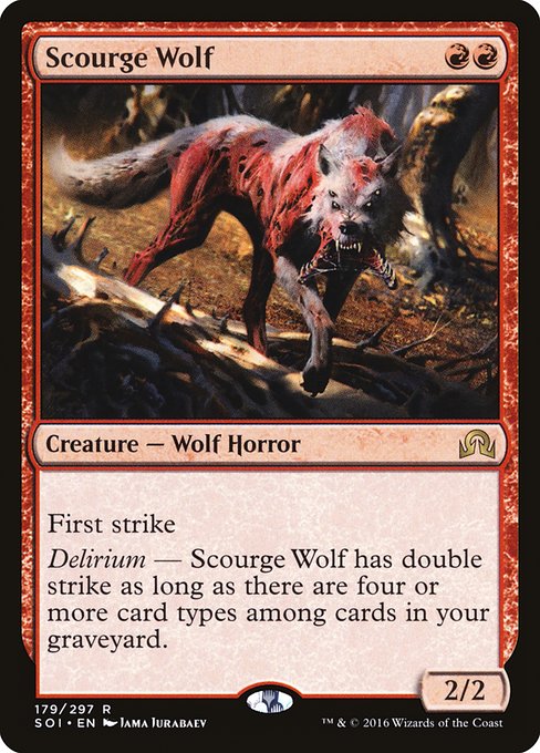Scourge Wolf (179) (Foil) - Shadows over Innistrad
