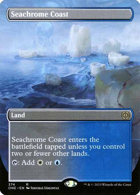 Seachrome Coast (374) - BORDERLESS - Phyrexia: All Will Be One