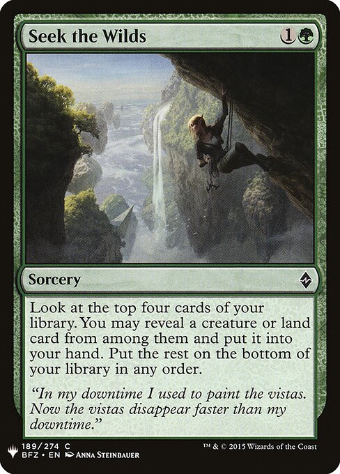 Seek the Wilds (BFZ-189) - The List