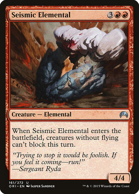 Seismic Elemental (161) (Foil) - Magic Origins