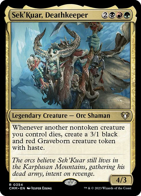 Sek'Kuar, Deathkeeper (354) - Commander Masters