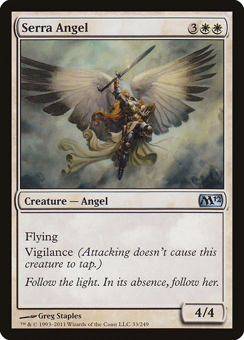Serra Angel (33) (Foil) - Magic 2012